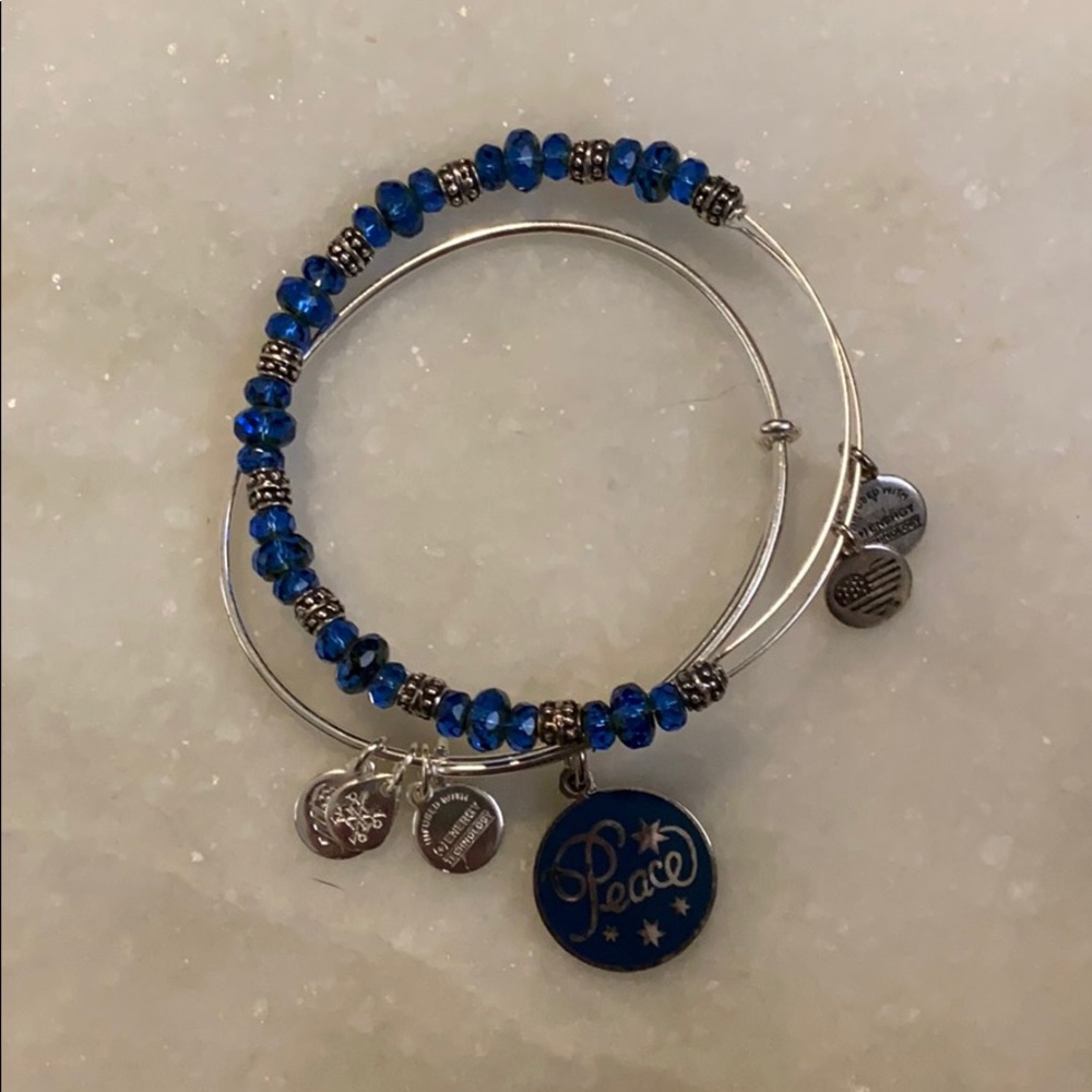 Peace Alex and Ani Bracelet Duo